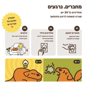 מחברים ונרגעים, מחליפים מילוי כל 30 יום