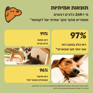 תוצאות אמיתיות מ-26K+ כלבים רגועים